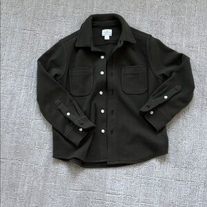 Crewcuts Olive Green Striped Shirt Jacket